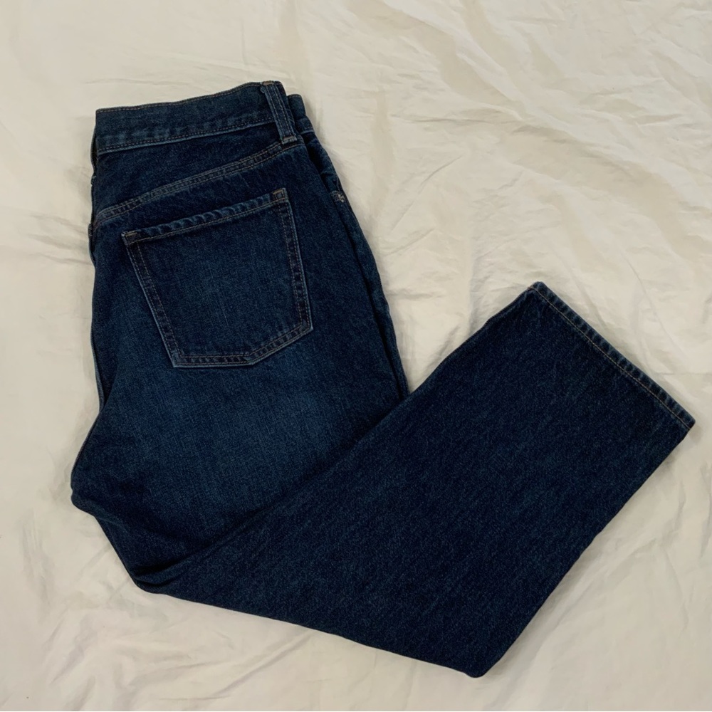 Old Navy Jeans High Rise Slouchy Straight Secret Slim Pockets Size 10 Button Fly - Picture 3 of 15
